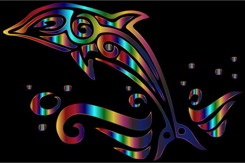 Chromatic Tribal Dolphin 3