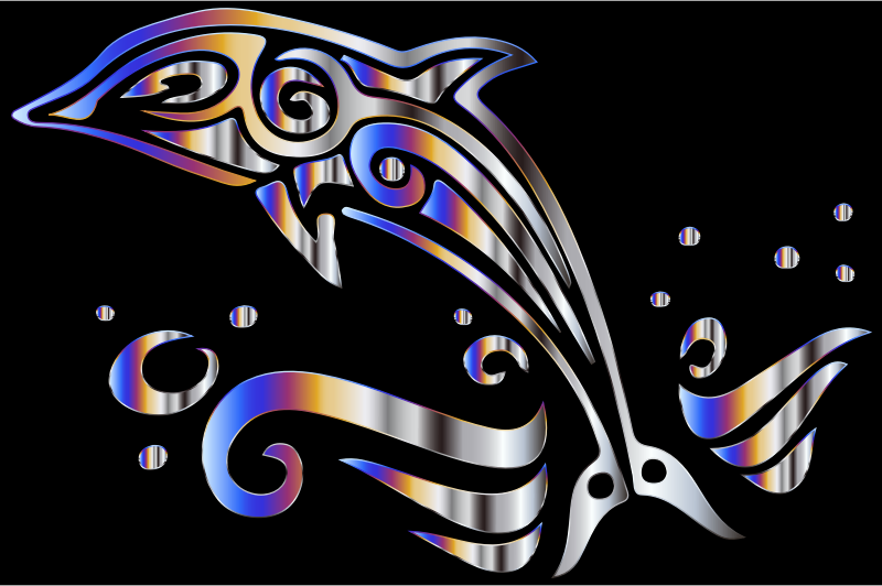 Chromatic Tribal Dolphin 4