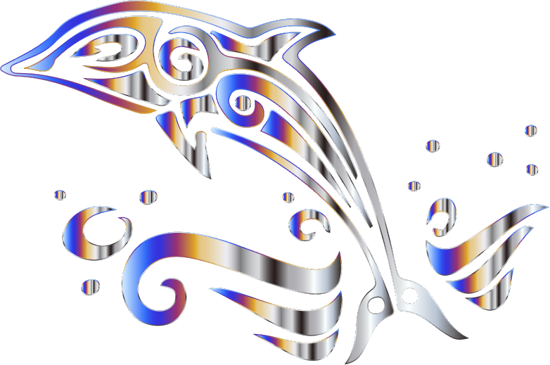 Chromatic Tribal Dolphin 4 No Background