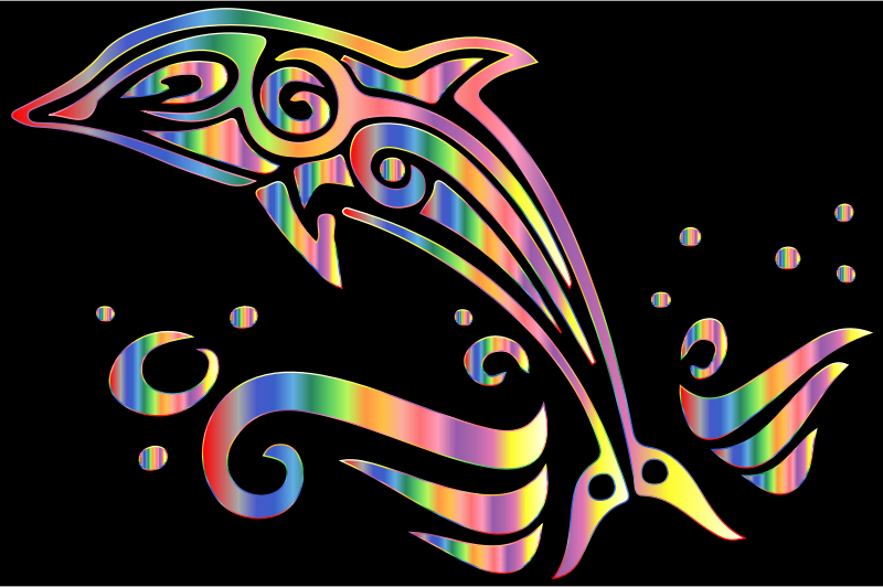 Chromatic Tribal Dolphin 6