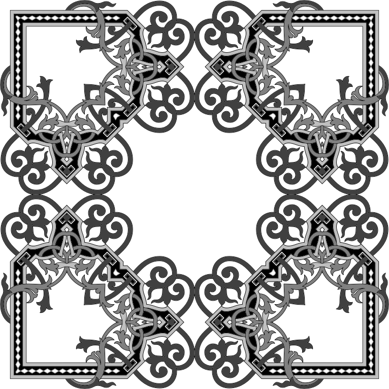 Floral Flourish Frame Interpolated 5