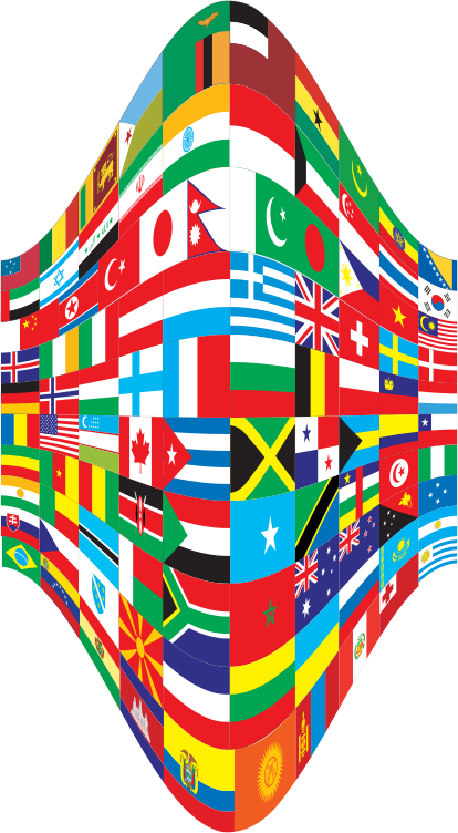 World Flags Perspective 2