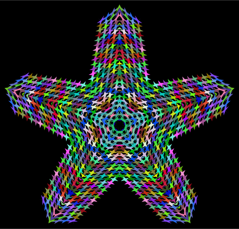 Prismatic Perforated Star