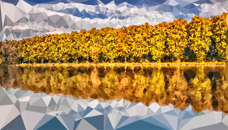 Low Poly Tangerine Lake