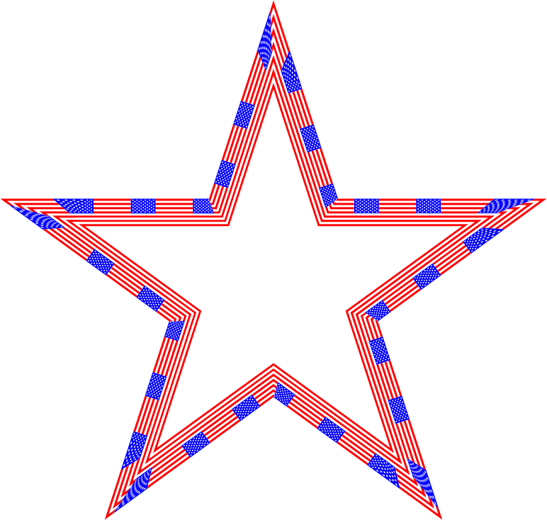 USA Flag Star