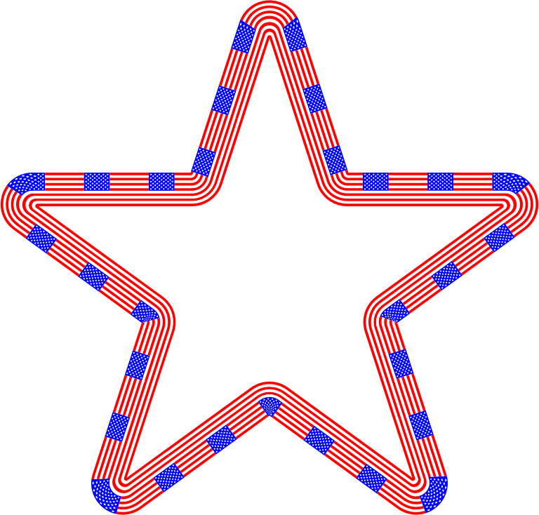 USA Flag Star Variation 2