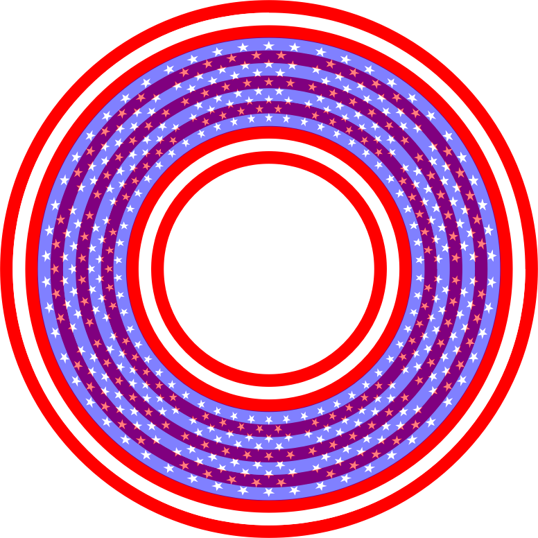 Stars And Stripes Circle