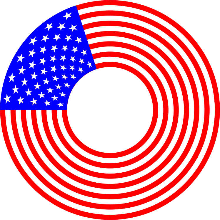 Stars And Stripes Circle 2