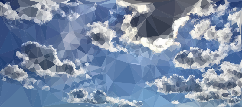 Low Poly Blue Sky 2