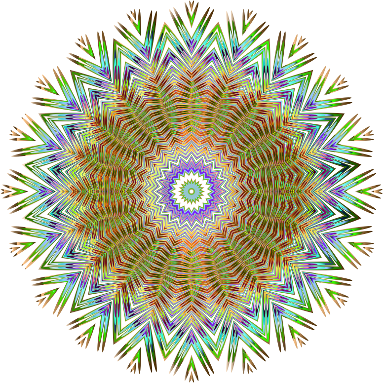 Chromatic Symmetric Mandala 2 No Background - Openclipart