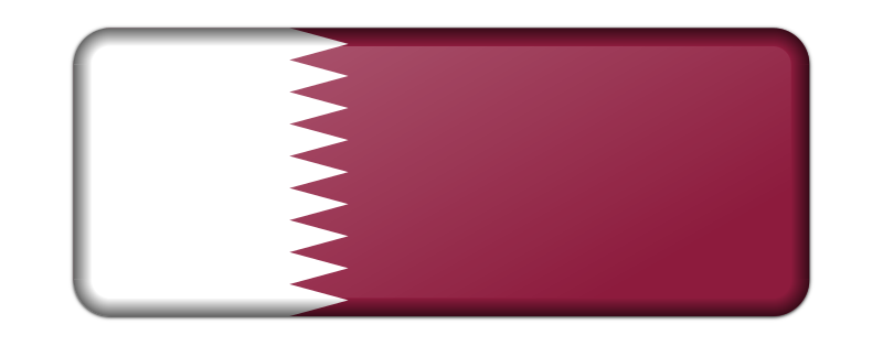 Flag of Qatar (bevelled)