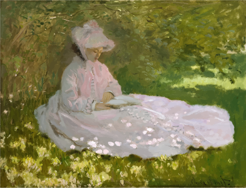 Springtime By Claude Monet