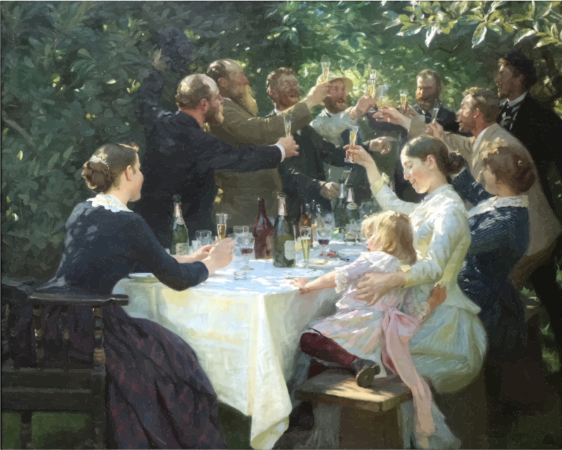 Hipp Hipp Hurra By Peder Severin Kroyer