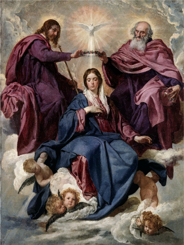 Coronation Of The Virgin By Diego Velazquez