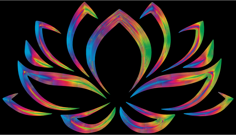 Spectralized Lotus Flower