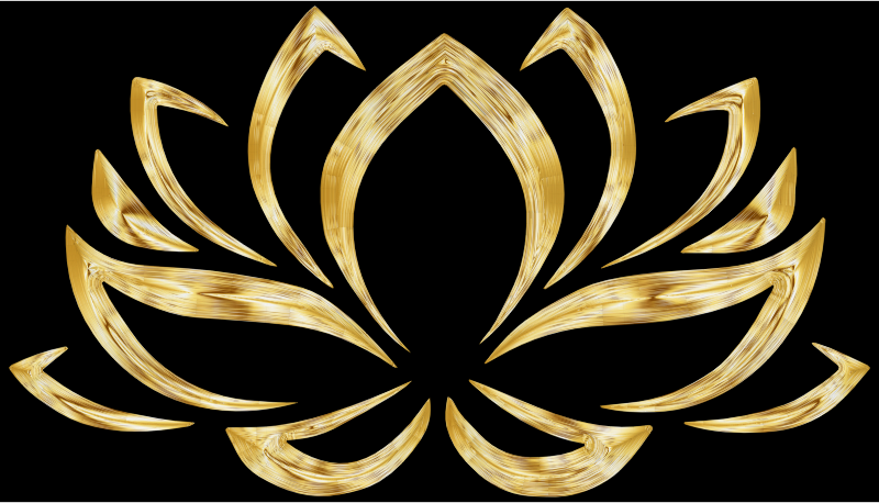 Aurumized Lotus Flower