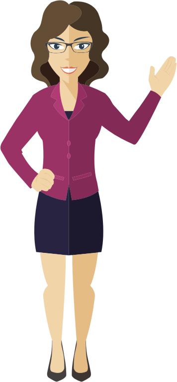 Flat Shaded Business Woman