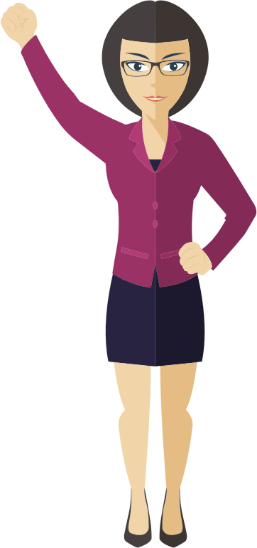 Flat Shaded Business Woman 2
