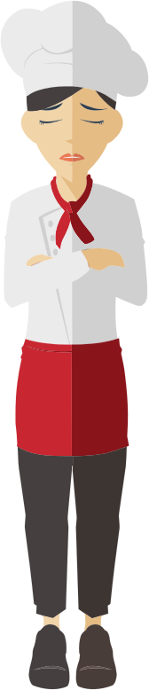 Flat Shaded Female Chef 2