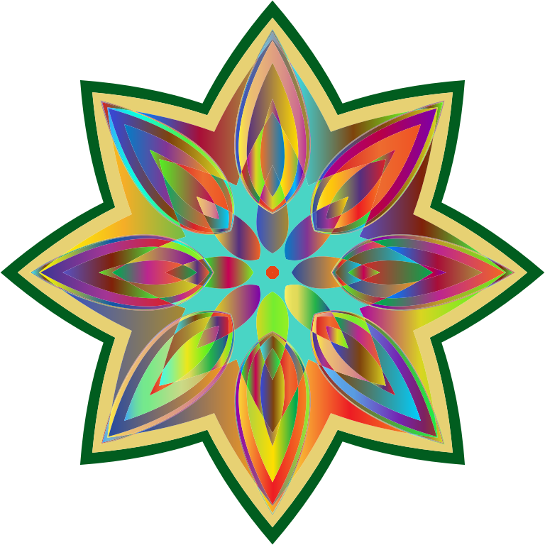 Prismatic Floral Star