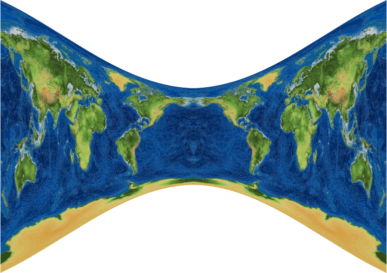 Distorted Globe Projection