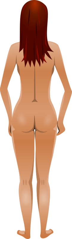 Young lady (light skin, naked, red hair)