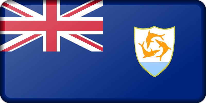 Flag of Anguilla (bevelled)