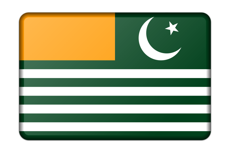 Flag of Azad Kashmir (bevelled)