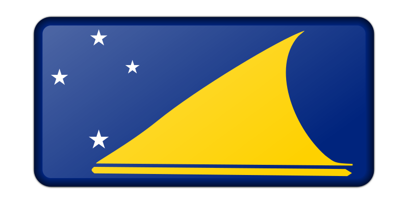 Flag of Tokelau (bevelled)