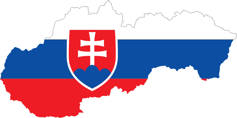 Slovakia Map Flag