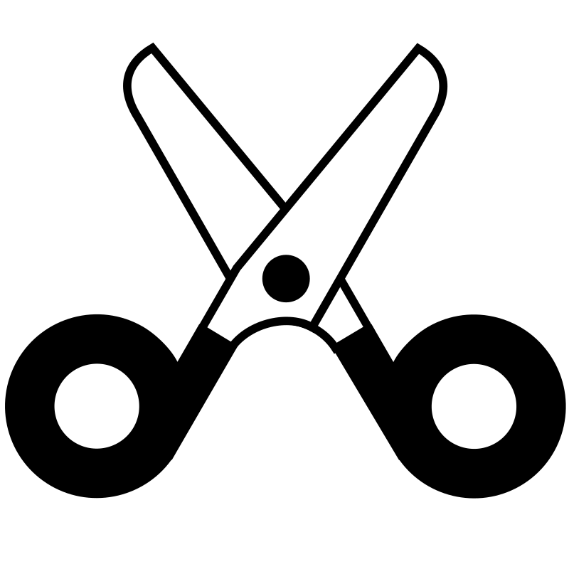 scissors open icon