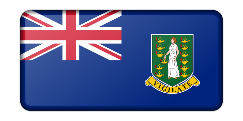 Flag of the British Virgin Islands (bevelled)