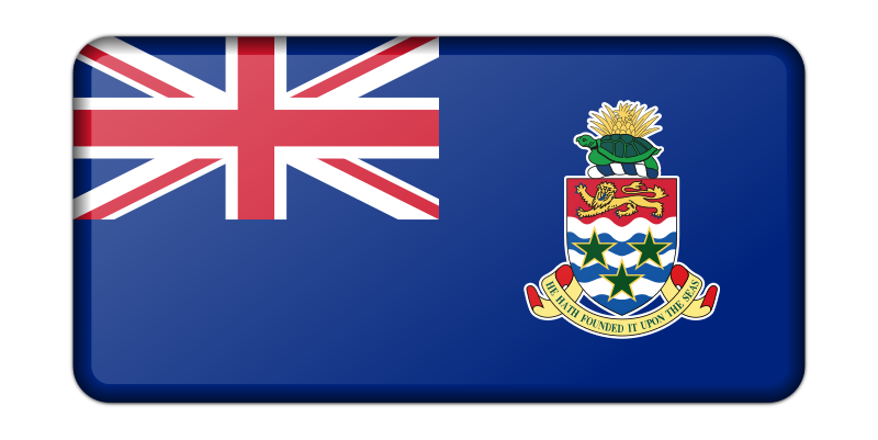 Flag of the Cayman Islands (bevelled)