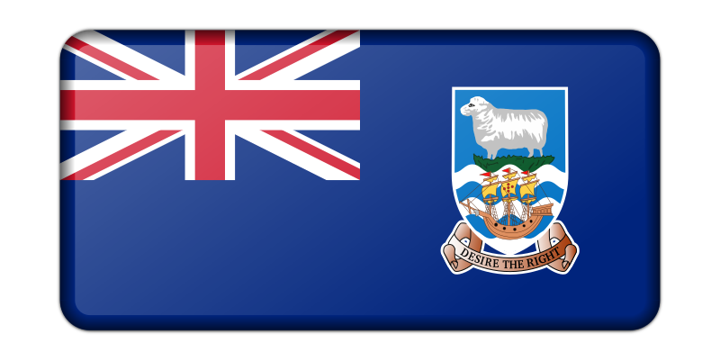 Flag of the Falkland Islands (bevelled)