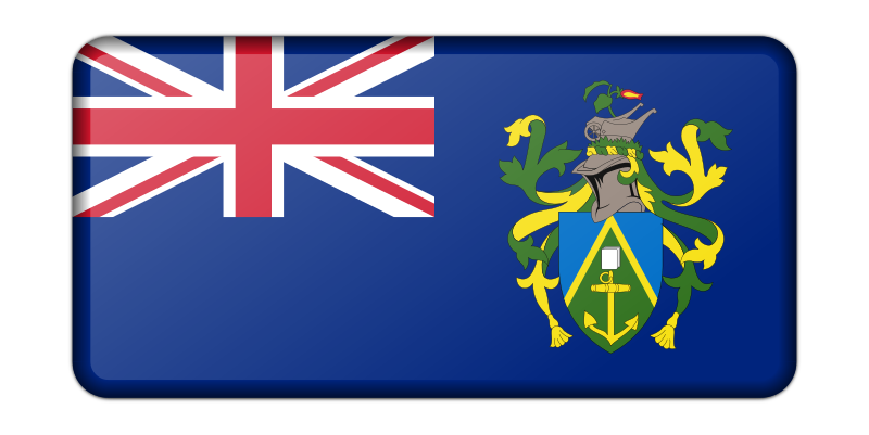 Flag of the Pitcairn Islands (bevelled)