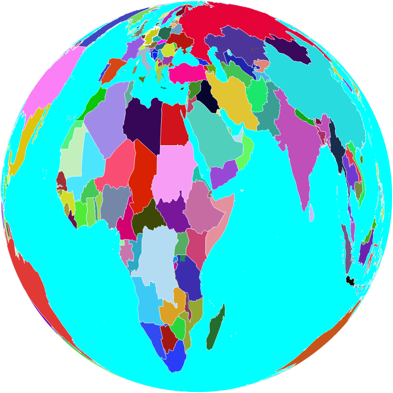 Colorful World Globe