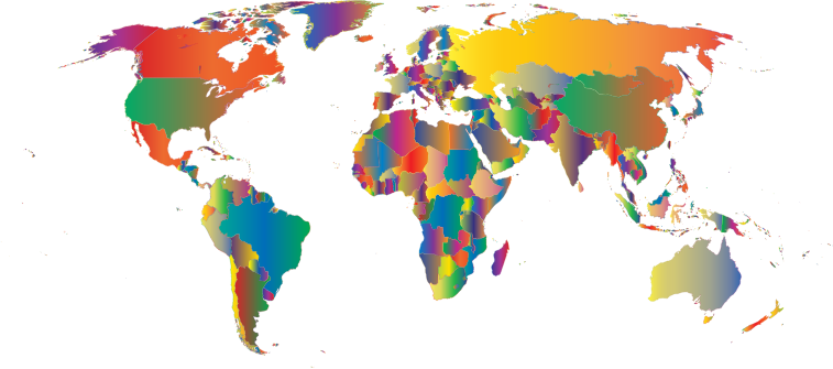 Prismatic World Map 5