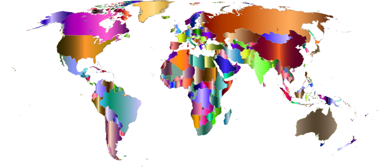Prismatic World Map 8