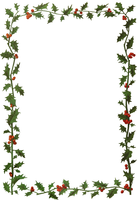 Holly frame 2 - Openclipart