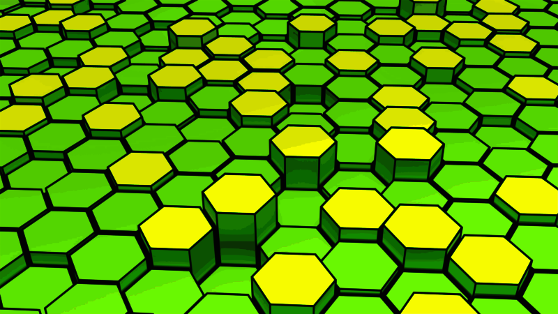 Colored Hexagons