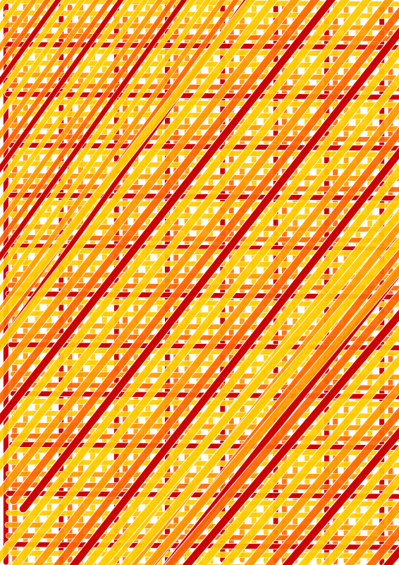 red orange lines across diagonal