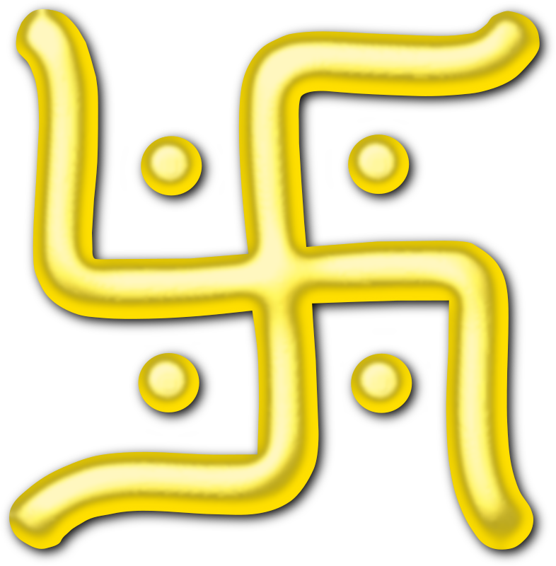 Golden swastika