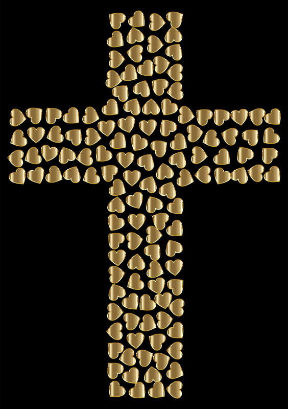 Golden Hearts Cross