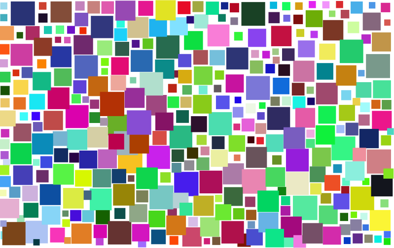 Prismatic Abstract Squares - Openclipart