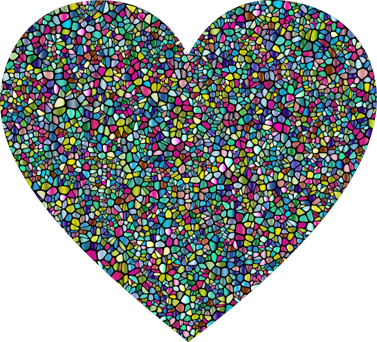 Polyprismatic Tiled Heart With Background