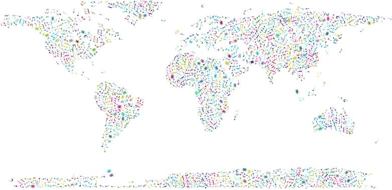 Prismatic Musical World Map 3 No Background