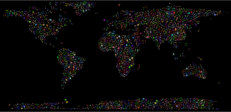 Prismatic Musical World Map 4