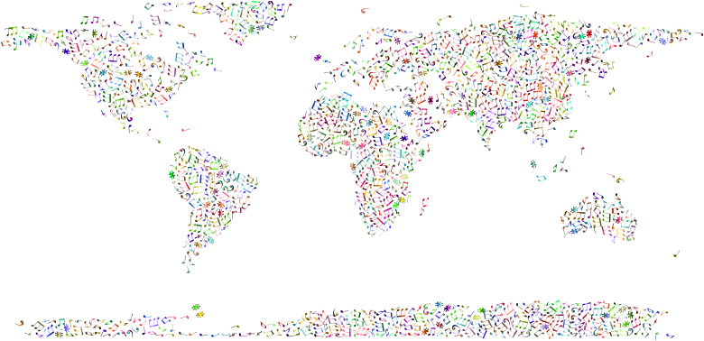 Prismatic Musical World Map 4 No Background