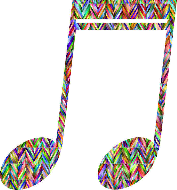 Prismatic Strips Musical Note