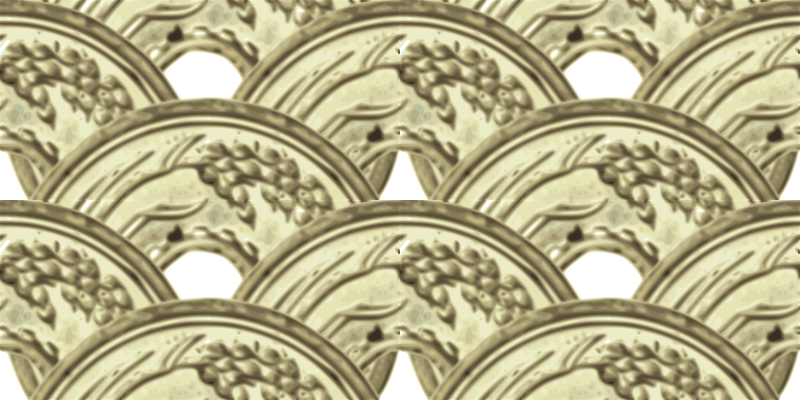 five yen-seamless pattern